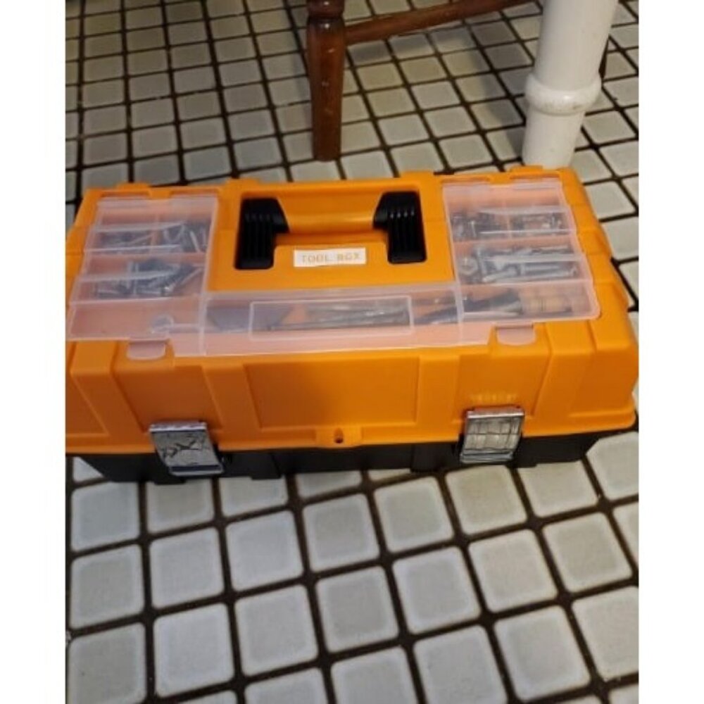 17-Inch Three-Layer Plastic Storage Box/Tool Box/Sewing Box Organizer
